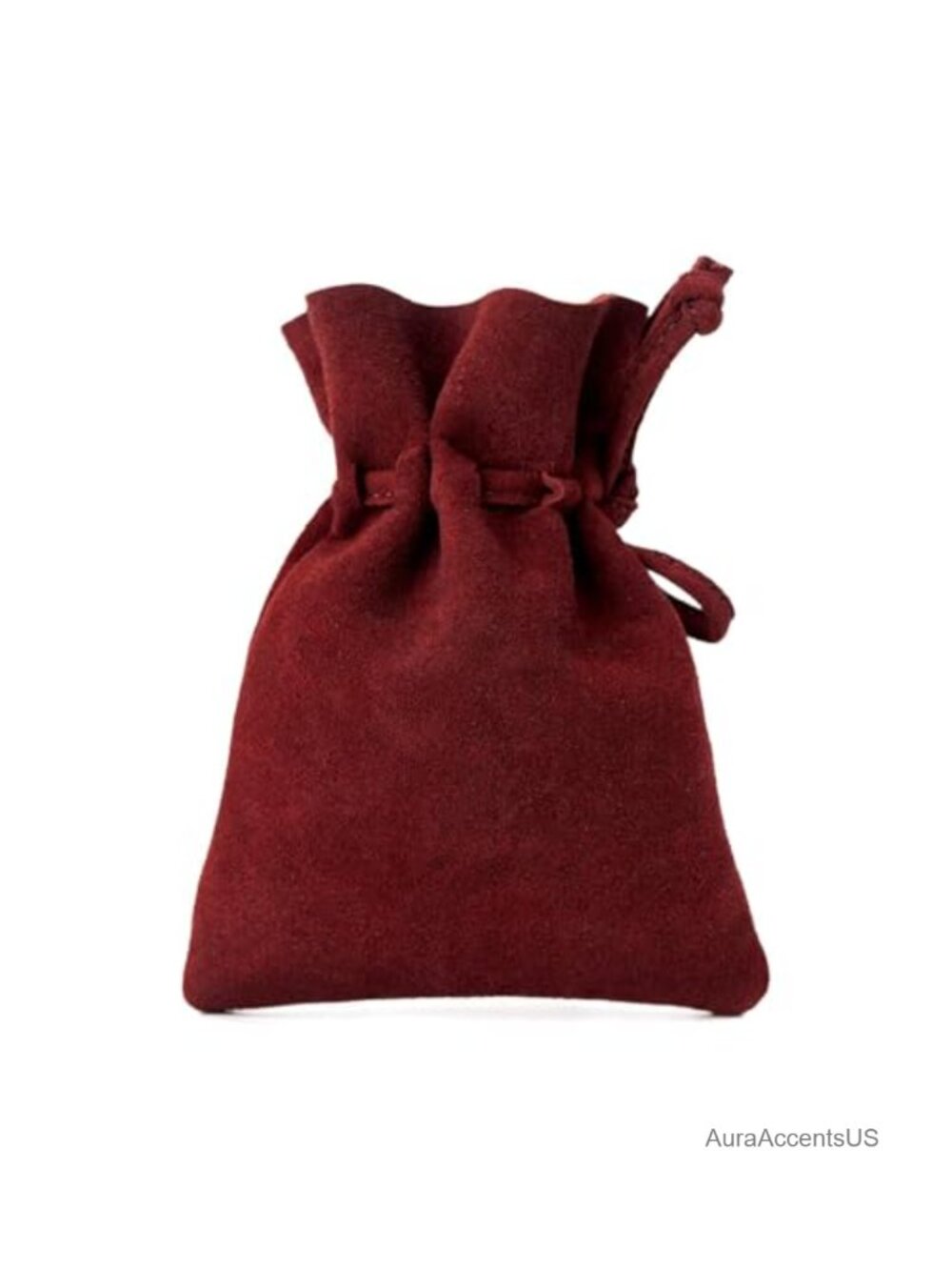 Leather Drawstring Coin Pouch Purse Small Renaissance Dice Bag Suede